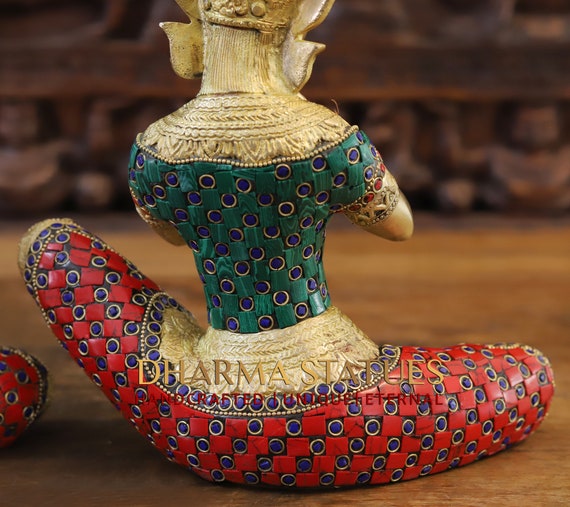 真鍮製タイ音楽家像：宝石をちりばめた神秘的なジャルサセット - Etsy 日本