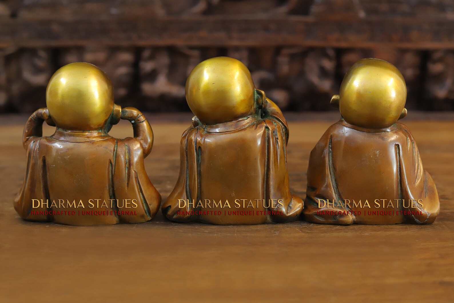 Brass Three Wise Monks - Messengers of Hear, See & Speak No Evil ...