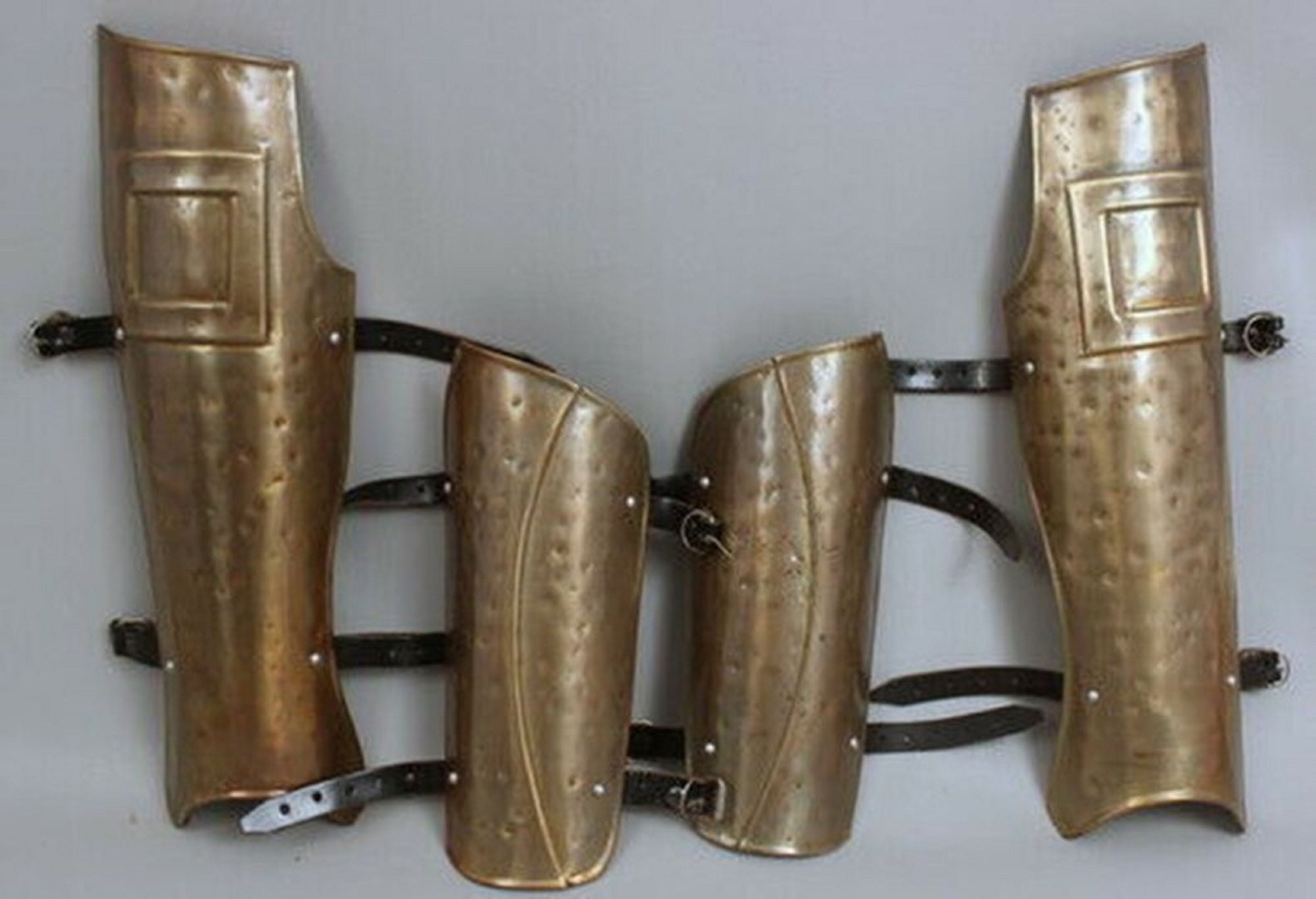 Gothic Leg Guard Bracer Armor Set Medieval Knight Crusader Etsy