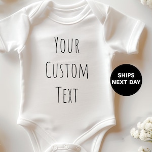 Custom ONESIE® Personalized ONESIE®  Custom design baby shirt baby shower gift bodysuit Custom print toddler kids shirt with logo or text