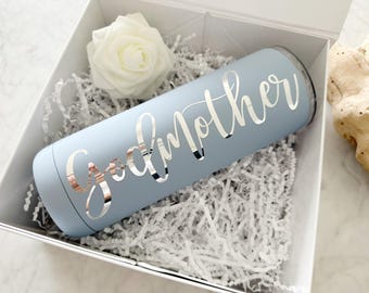 Madrina Godmother proposal box will you be my godparents gift idea fairy godmother tumbler godmama baptism gift from godson goddaughter