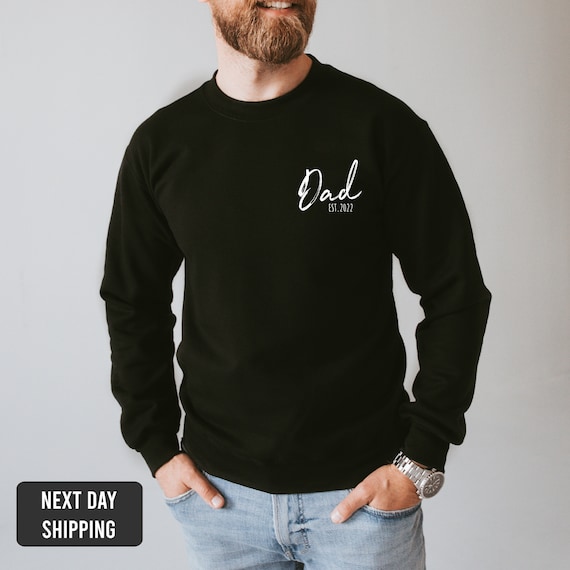 Vatertag Pullover-Papa EST 2025 Sweatshirt-Vatertag Geschenk-Neue