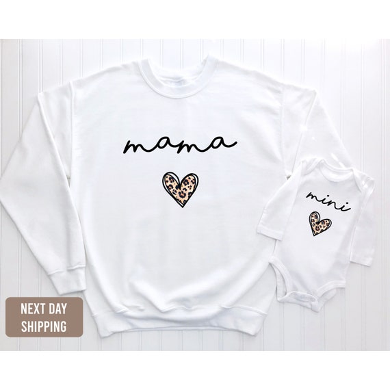 Mama and mini leopard sweatshirt hotsell