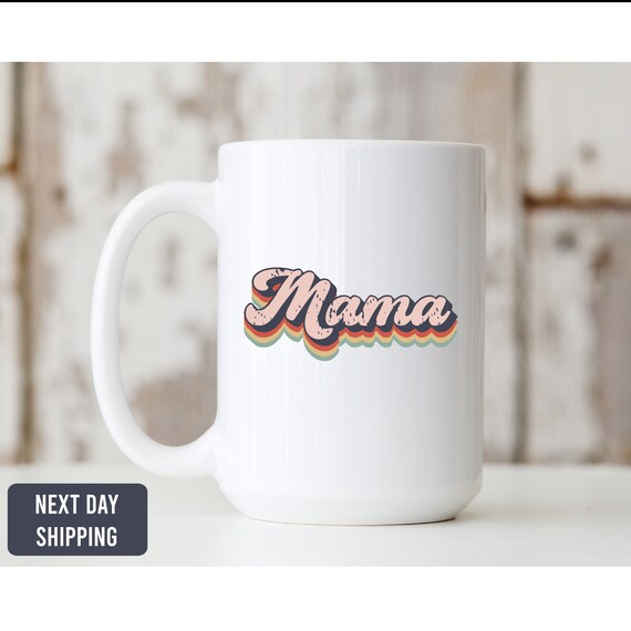 Mama Retro Mug-Retro Vintage Mug-Mom Mug-Retro Cup-New Mom Gift-Mama coffee mug