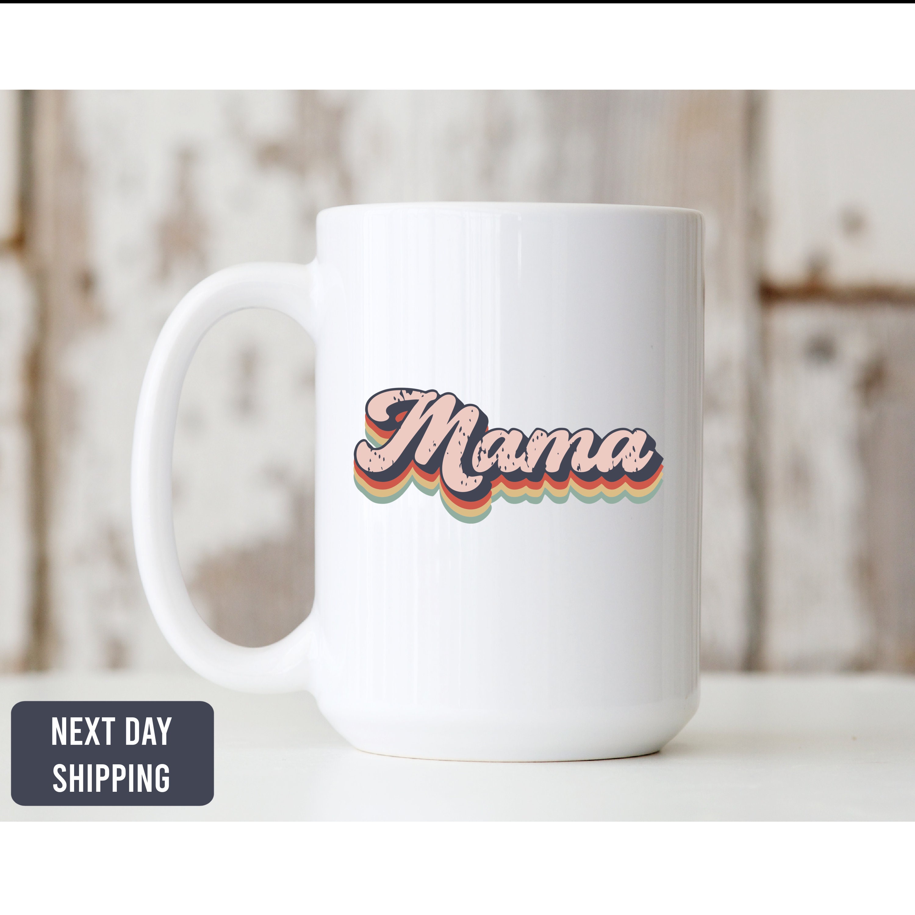 Mama Retro Mugretro Vintage Mugmom Mugretro Cupnew Mom Etsy UK