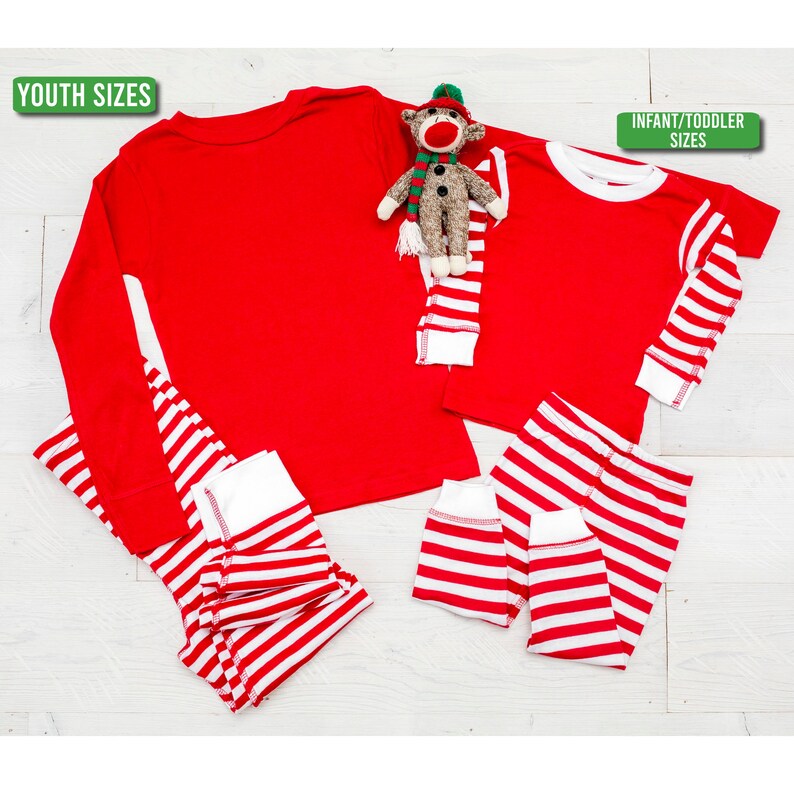 Christmas Pajamascustom Name Pajamaspersonalized Kids Etsy