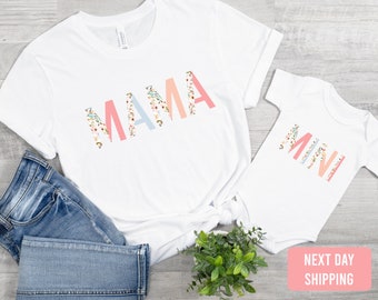 Mama and Mini Floral Outfit-mommy and Me Matching Floral Set-mama