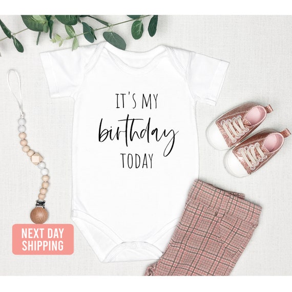 Birthday Onesie®- Minimalist baby clothes-First Birthday Baby Gift-One Year  Gift-First Birthday Bodysuit-Baby girl birthday