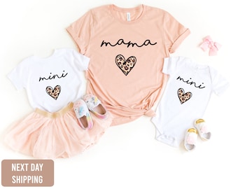 newborn girl and mom matching outfits