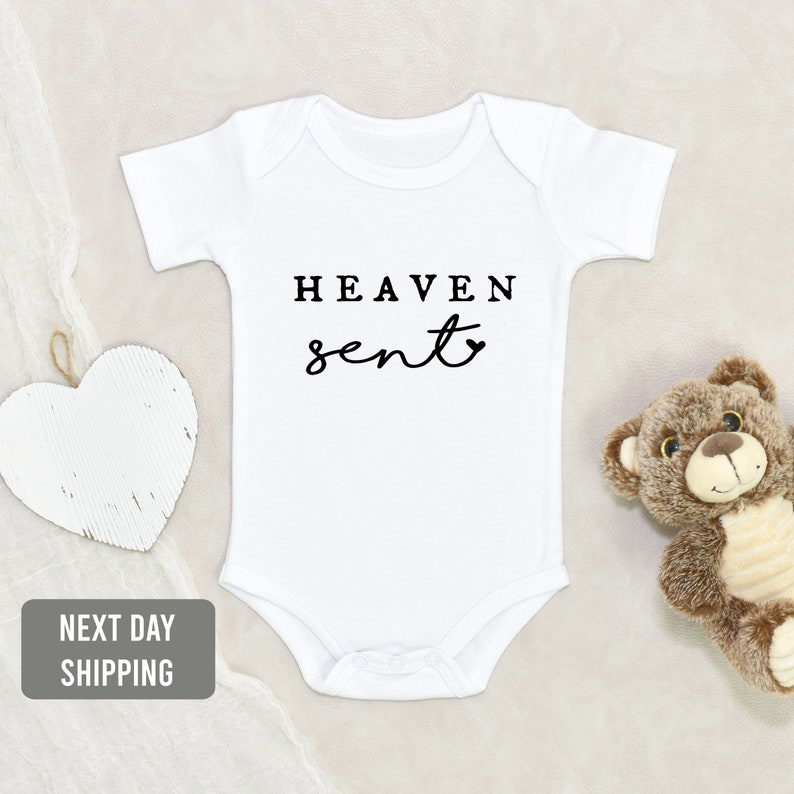 Heaven Sent Baby Onesie® gender Neutral Baby Giftpregnancy Etsy