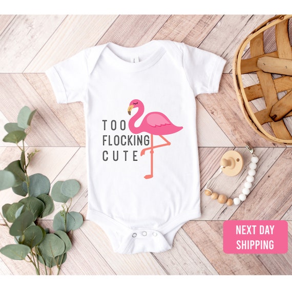 Flamingo Florida Baby Onesie Flamingo Florida Baby Onesie