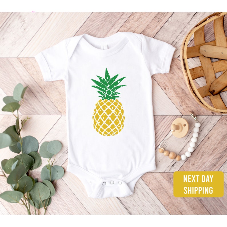 Pineapple Baby Onesie®cute Summer Onesie®vacation Baby Etsy