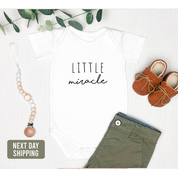 Little Miracle Baby Onesie® -Gender Neutral baby gift-Baby shower gift-Minimalist Baby Gift-Premie Baby gift-nicu miracle baby