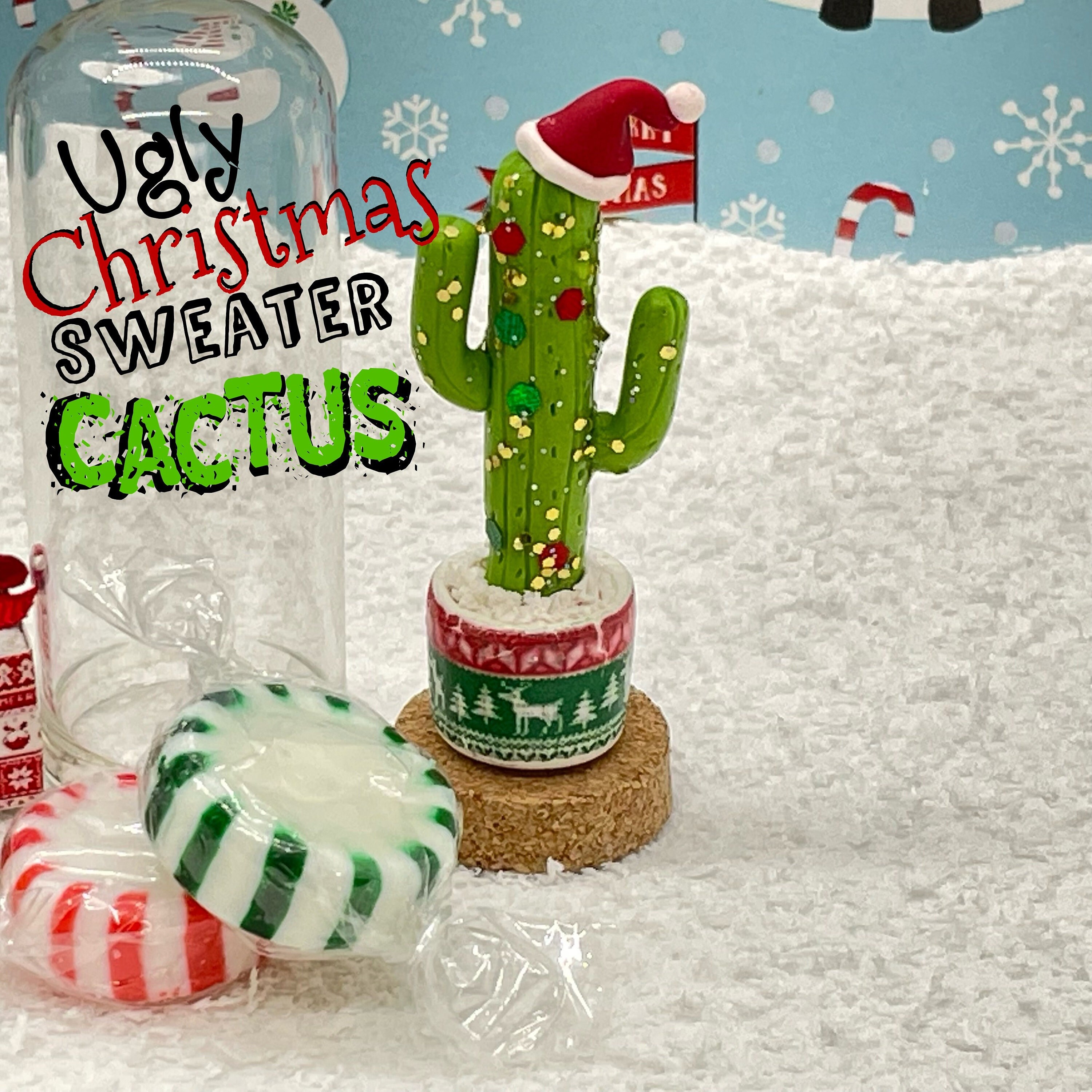 Cactus Sweater Christmas - Etsy