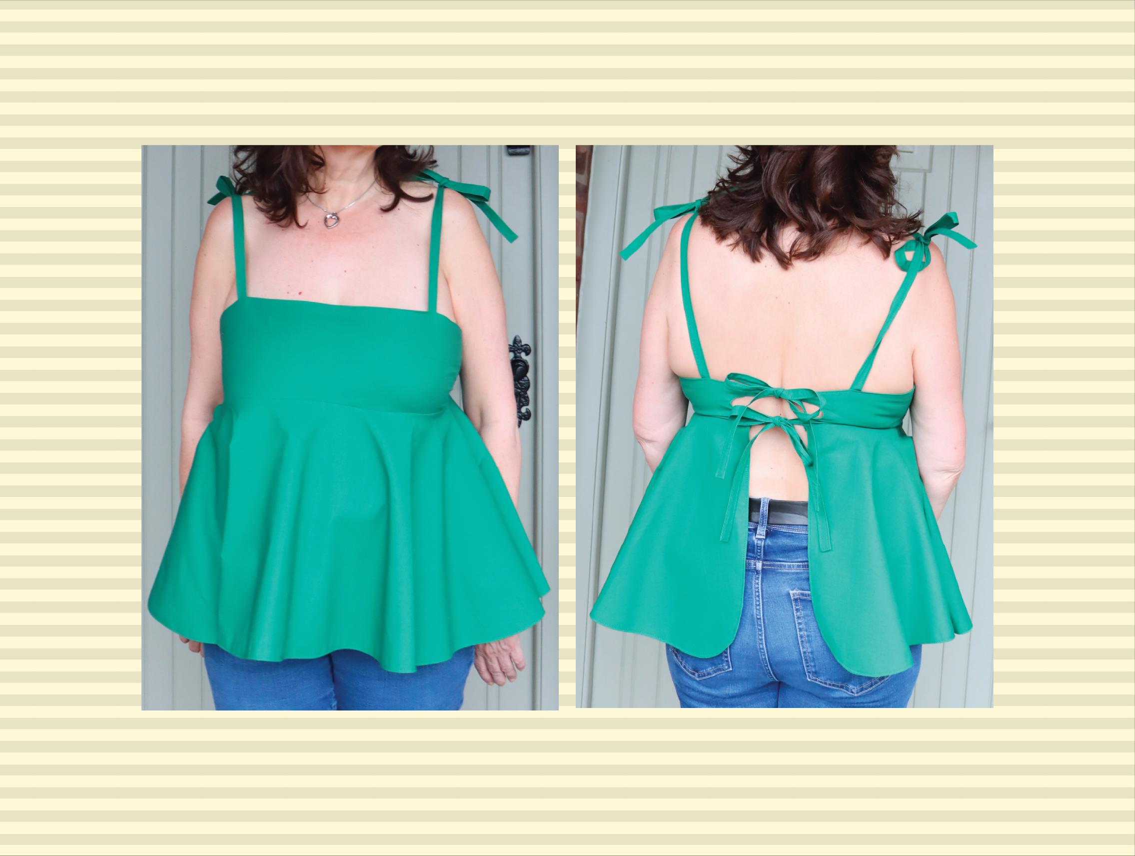 Sophie Top Sewing Pattern – A4/A0/US LETTER Printable PDF Babydoll Top ...