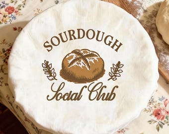Wiederverwendbare Sauerteig-Schüsselabdeckung, Schüsselbezüge aus 100% Baumwolle mit Gummiband, Brotsicherung, Kitchenaid-Schüsselabdeckung, waschbarer Schüsselbezug, Aufbewahrung von Lebensmitteln