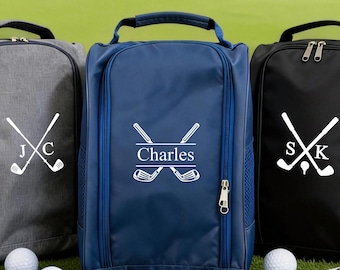 Custom Name Golf Shoe Bag Gift:Anniversary Golf Pouch,Groomsmen Proposal,Bachelor Party Bag,Golf Gifts for Men/Woman,Shoe Bag for Golf lover