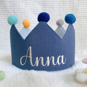 Birthday Crown, Embroidered Name Toddler Birthday Crown,Keepsake-Birthday Hat,Baby First Birthday Party Hat,Baby Birthday Hat