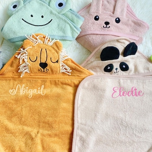 Personalized Baby Towel with Name,Embroideried Keepsake Hooded Towel,Baby Bath Towel , Kids Bath Towel,Baby Shoewer Gift,Newborn Gift