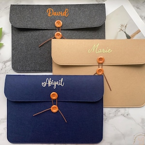 Carpeta con nombre personalizado, portadocumentos con monograma bordado, carpeta de archivo para el trabajo, organizador de documentos de viaje, portadocumentos de oficina