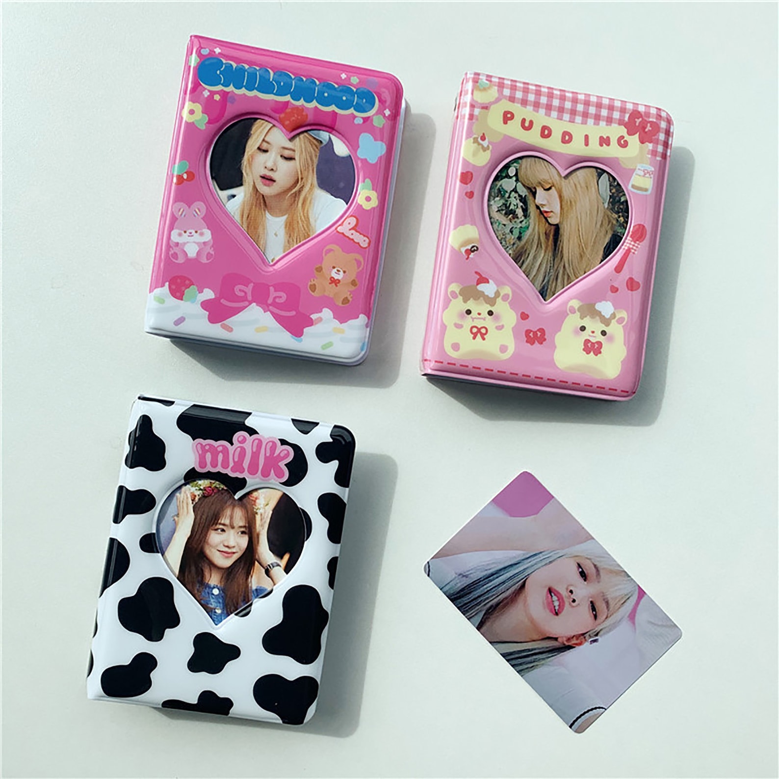3 inch Kpop Photocard Binder Heart Hollow Collection Book Etsy