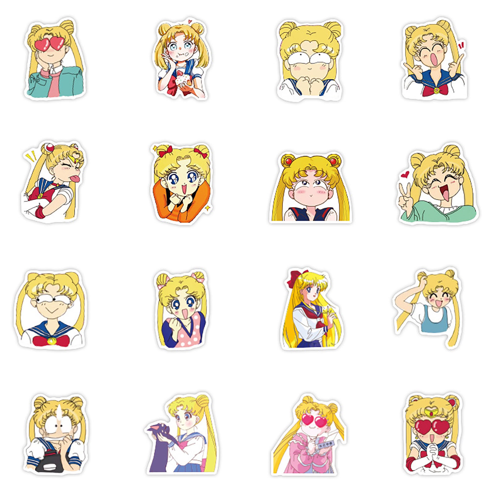40PCS/Set Sailor Moon Sticker Pack Anime Stickers Etsy