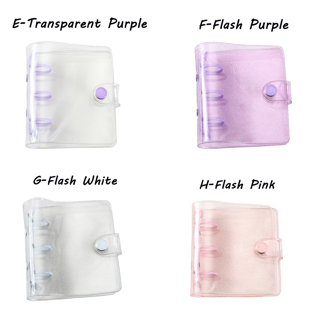 Kpop Photocard Binder Collection Book 3 Ring Mini Glitter Etsy