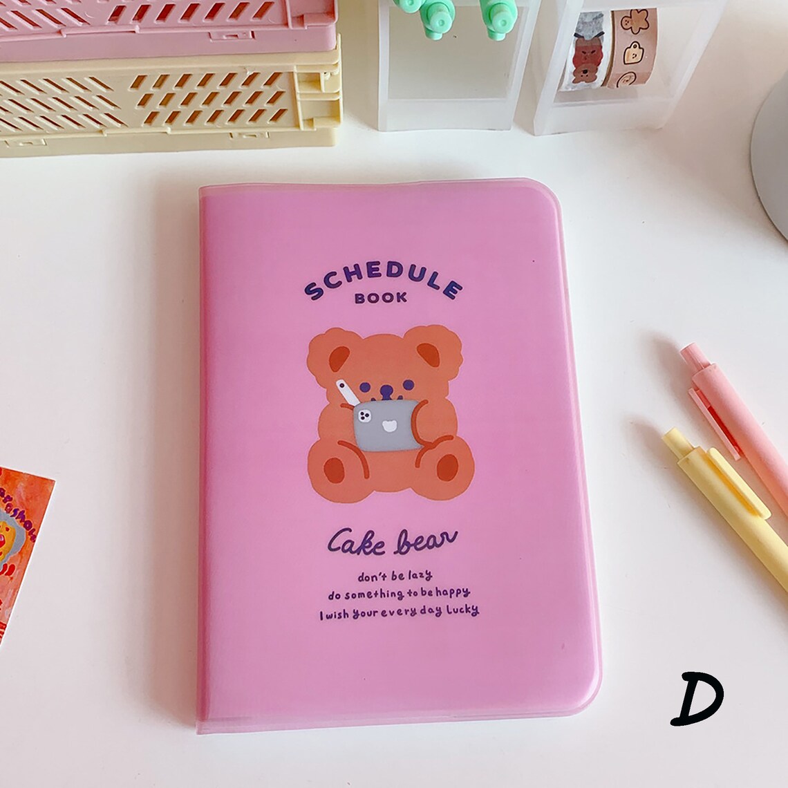 Kawaii Bears Journal A6 Cute Bear Notebook Bullet Journal Etsy