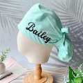 Personalized Scrub Cap With Embroidered Name,Surgical Hat for Medical Staff,Doctor/Nurse Anesthetist Surgical Hat,Dental,Ponytail Scrub Cap