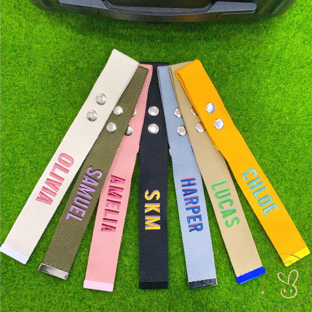 Custom Embroidered Luggage Strap:travel Luggage Accessory Gift,custom ...