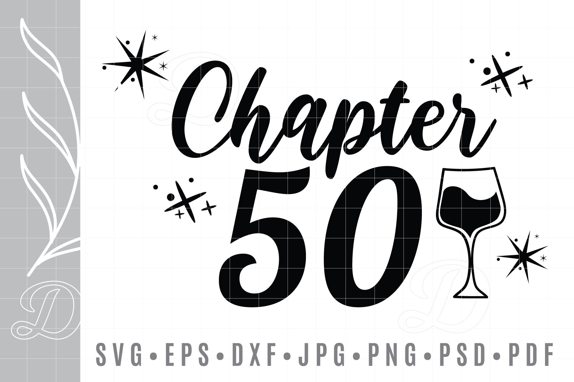 Chapter 50 & and fabulous Fifty Happy Birthday SVG 50th Fifty | Etsy