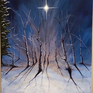 Christmas Star in a Grove of Aspens