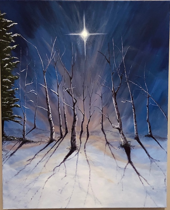 Christmas Star in a Grove of Aspens