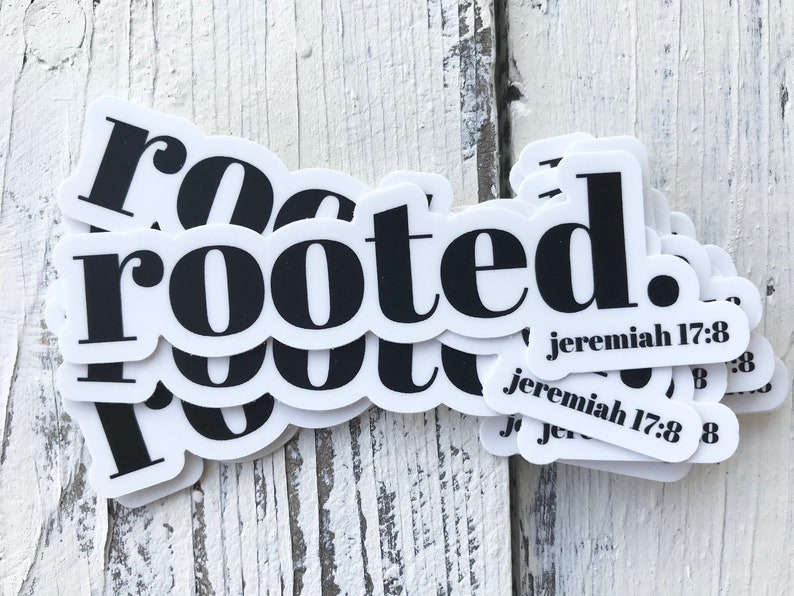 Rooted. Sticker // Weatherproof Vinyl Hydro Flask Laptop or - Etsy