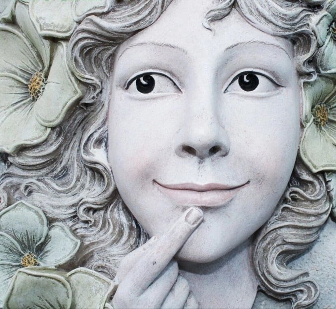 Wall Mounted Goddess Planter Girl Head Planter Hanging Etsy Canada