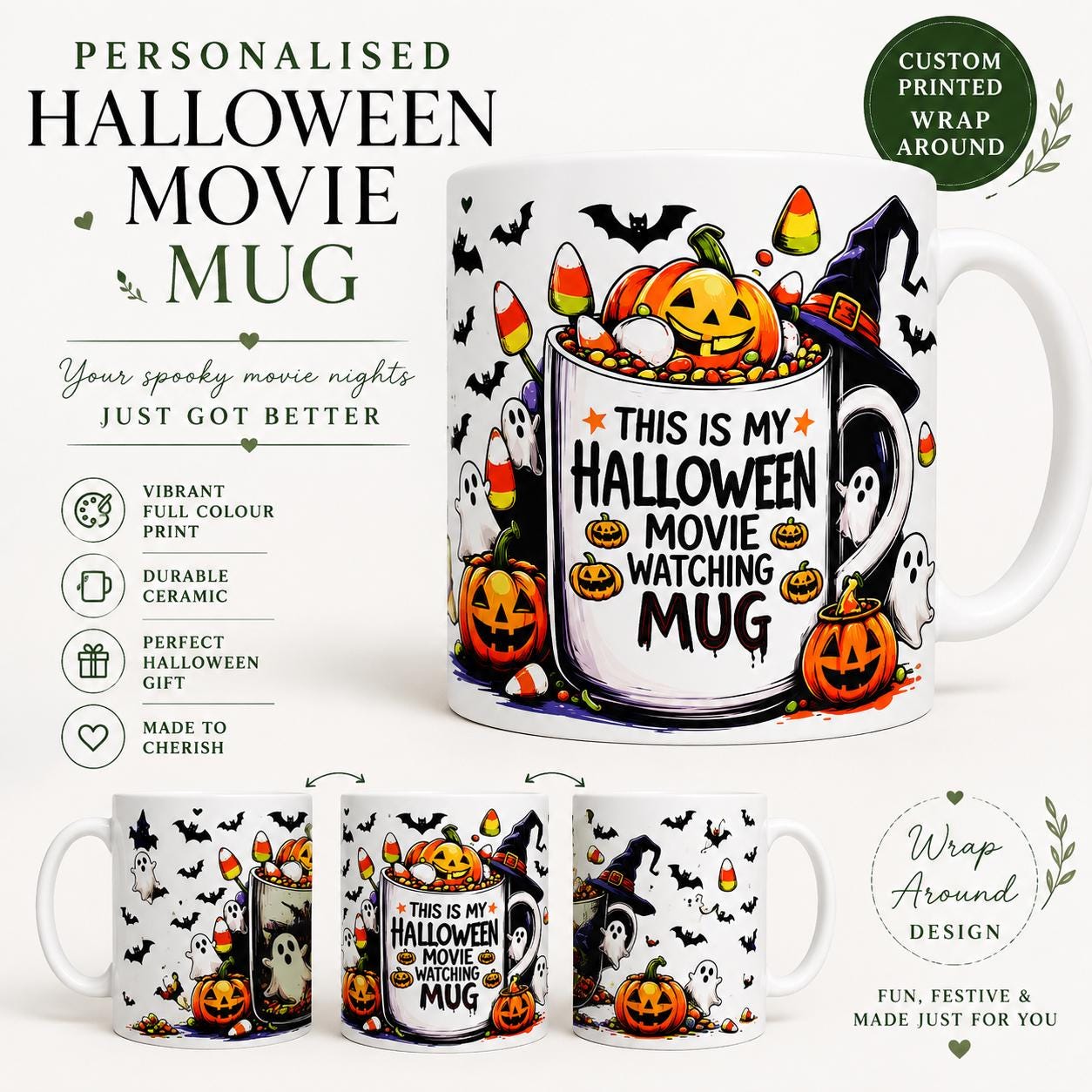 Halloween Movie Watching Mug