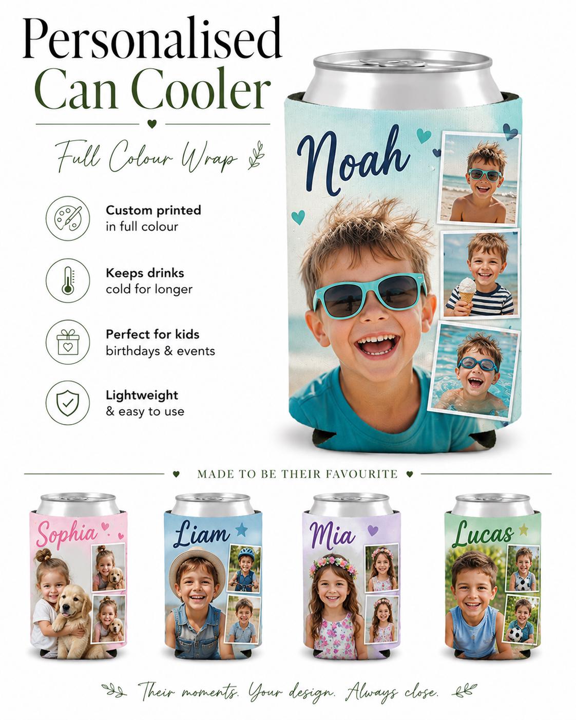 Personalised Full Colour Wrap Can Coole (Can Cozie)