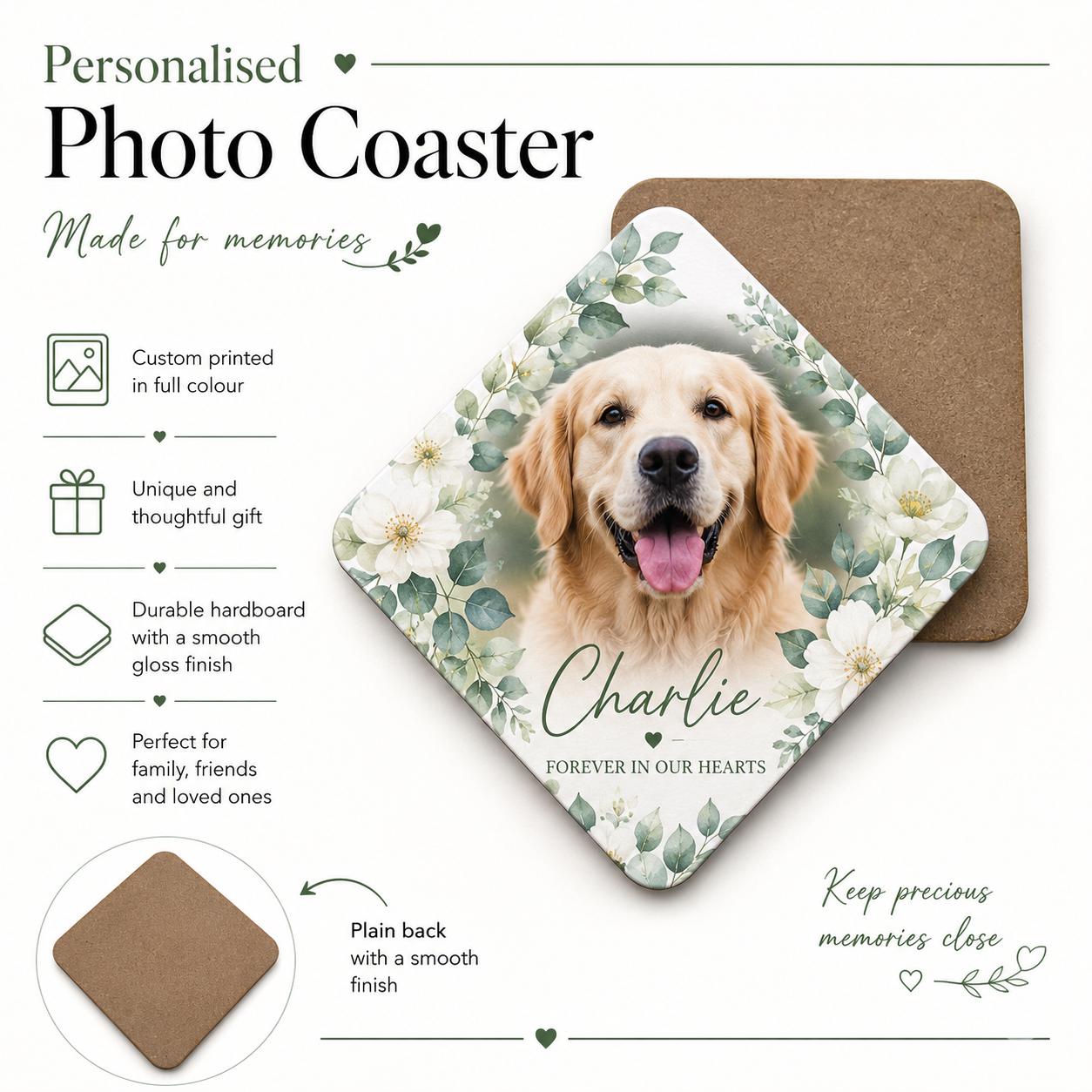 Personalised Full-Colour Printed MDF Gloss Coaster