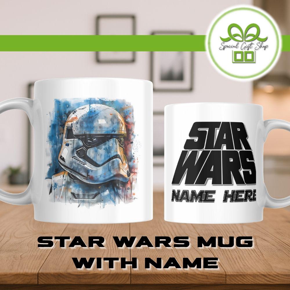 Personalised Star Wars Watercolour Mug