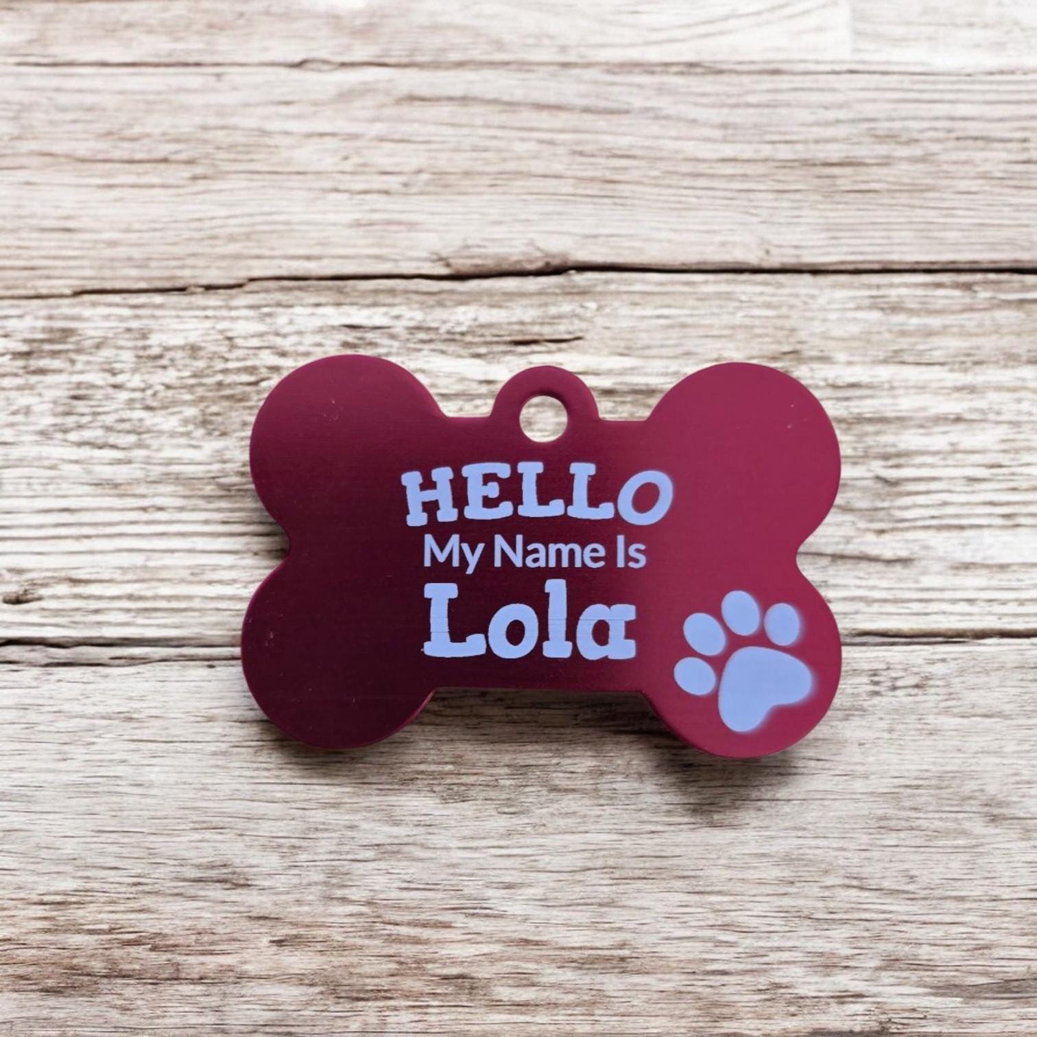 Personalized Bone Dog Tag