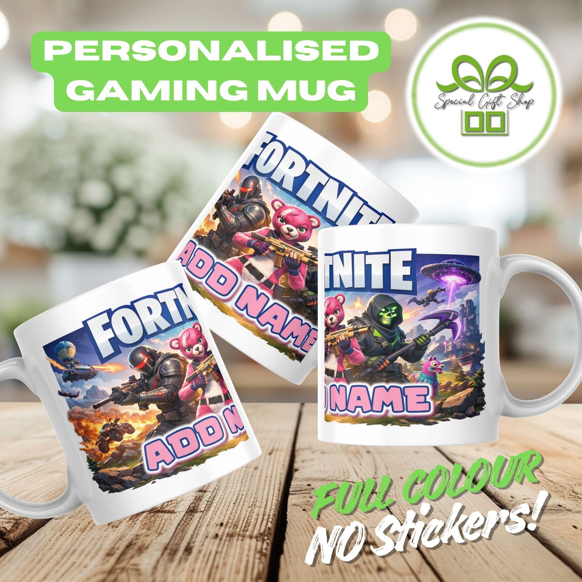 FORTNITE Gaming Mug with Name