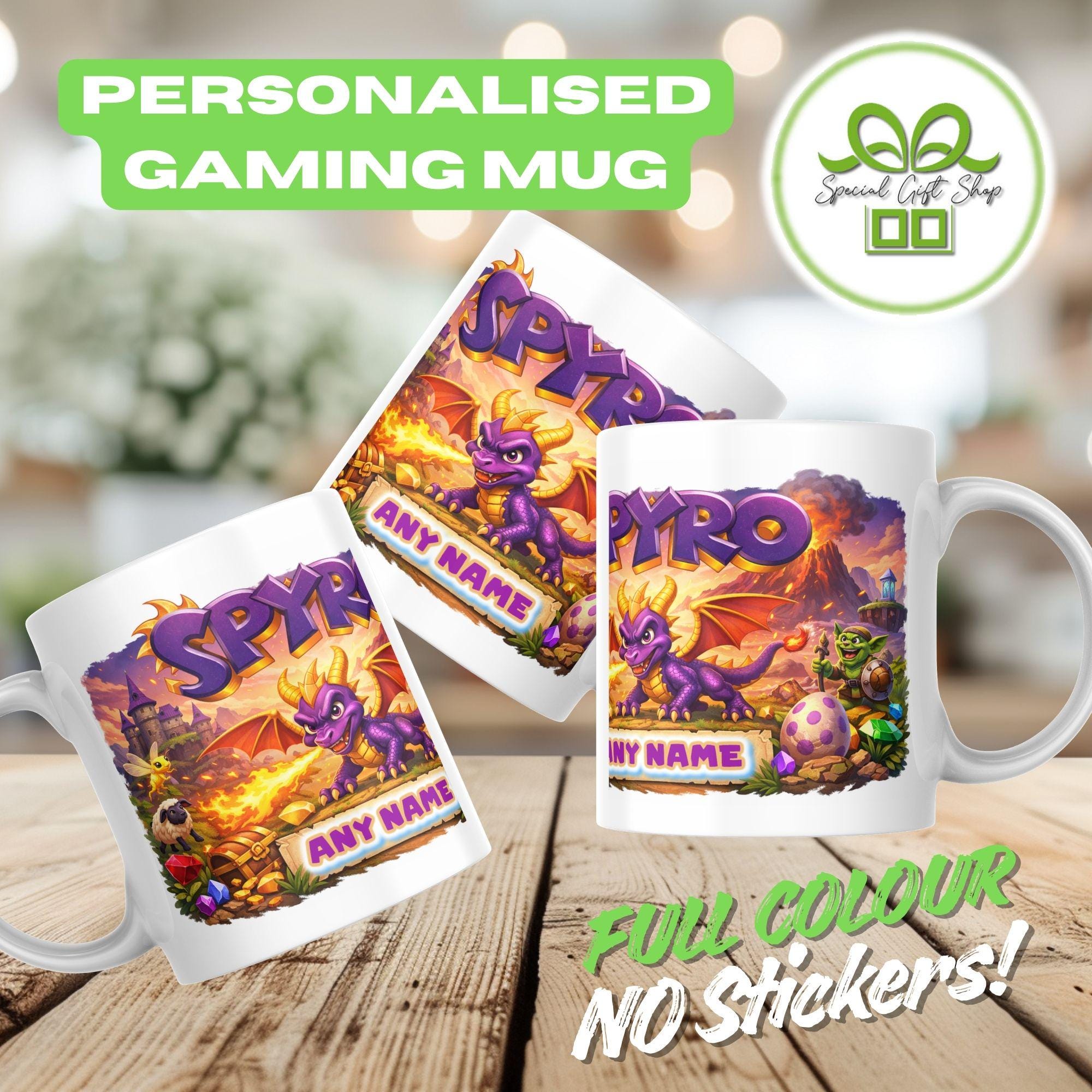 Spyro Inspired Gaming Mug