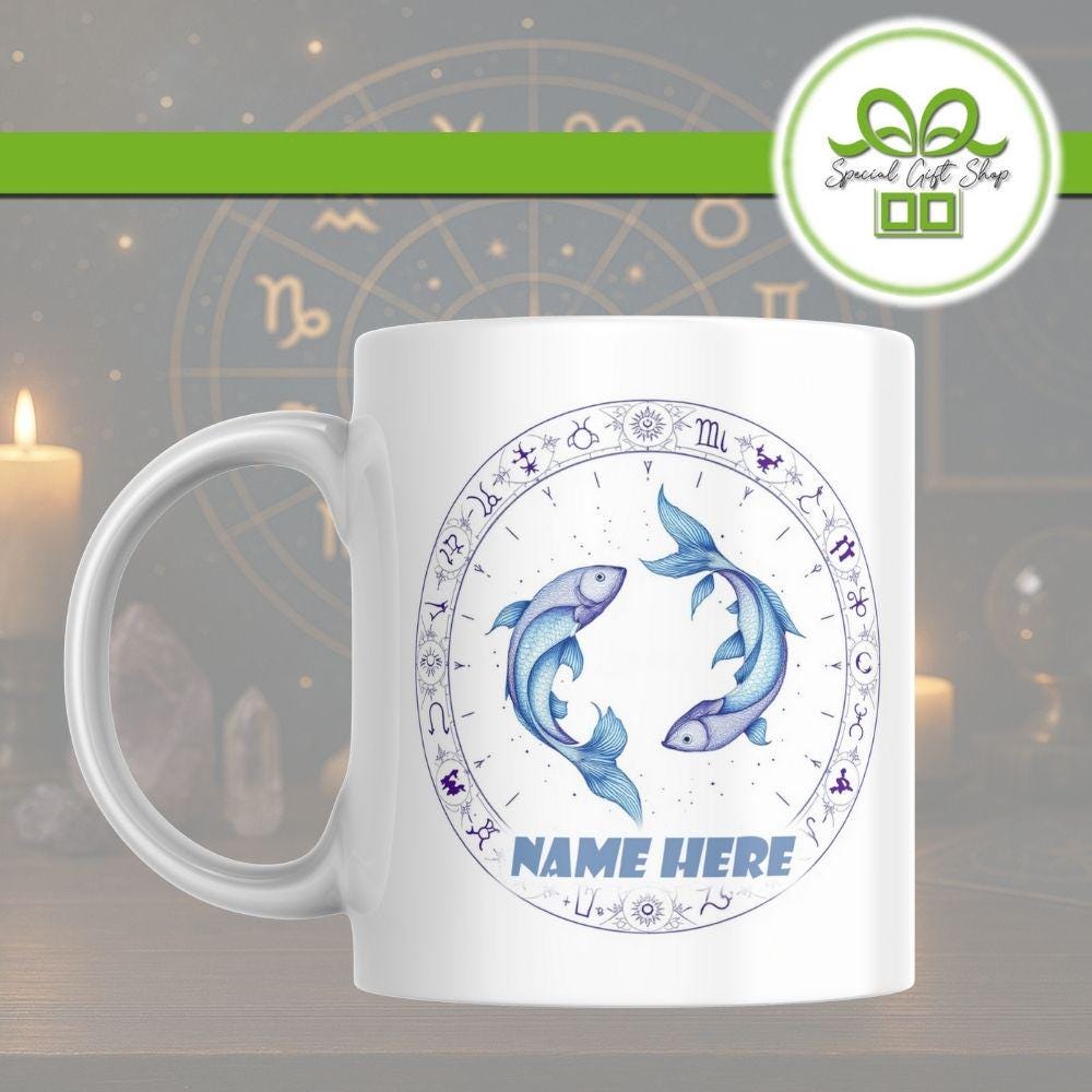 Personalised Astrology Zodiac Coffee Mug – Custom Star Sign Gift