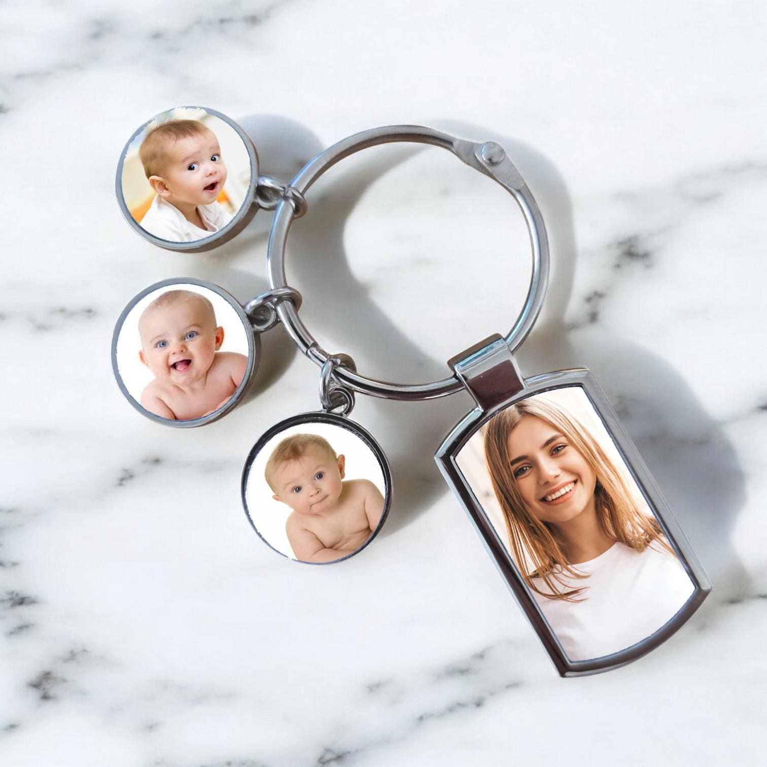 Personalized Family Photo Keychain | Mother's Day Keepsake