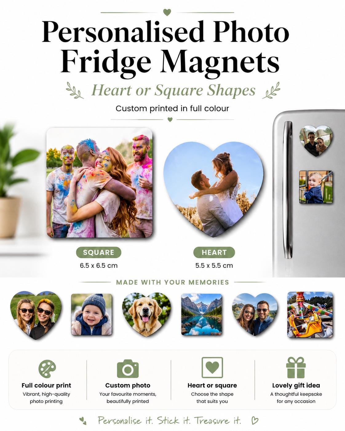 Photo Magnets to Keep Your Memories Close
