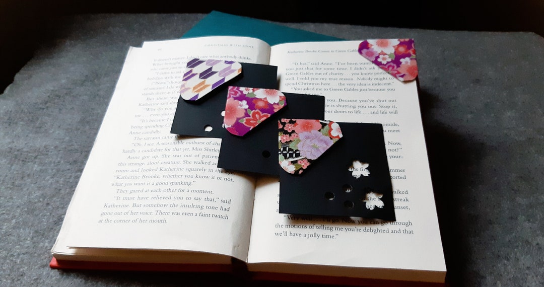 SET OF 3 Dogear Bookmarks corner Bookmarks Japanese Etsy