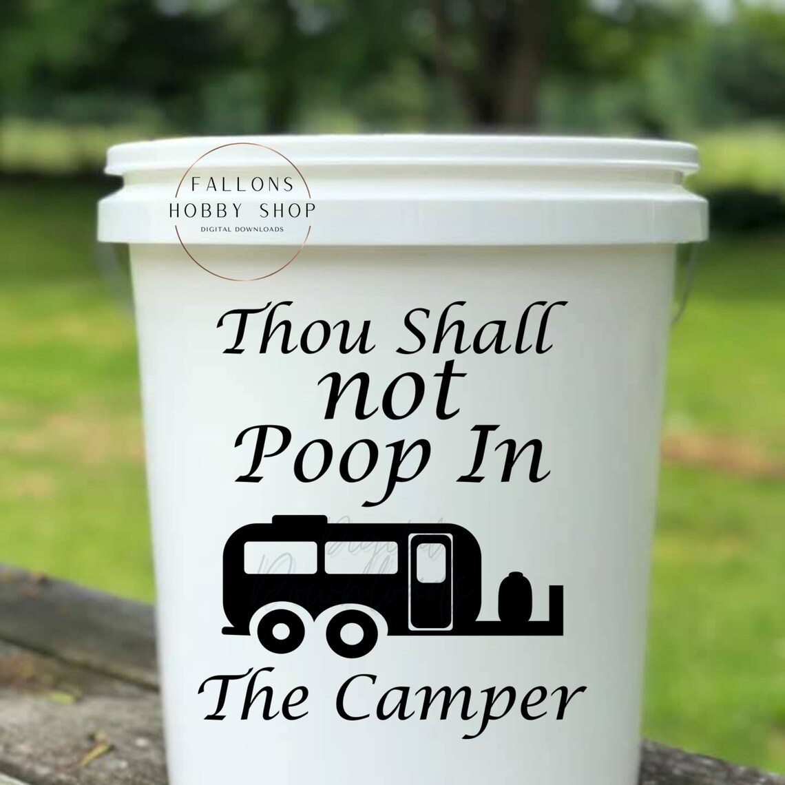 Thou Shall Not Poop In The Camper SVG Digital Download Etsy