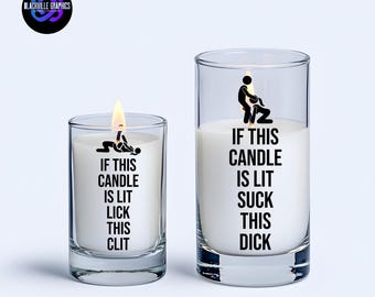 If This Candle Is Lit SVG Digital Download | Pillar Candle Cut File | Adult Sexual SVG/DXF Download
