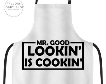 M. Good Lookin' Is Cookin' BBQ Tablier SVG Téléchargement numérique