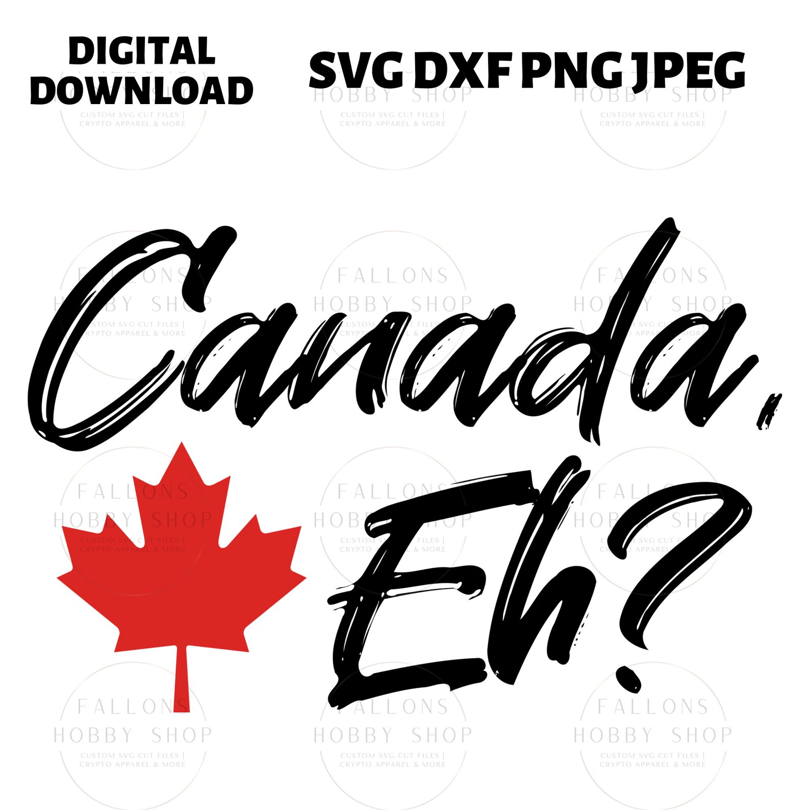 Canada Eh SVG Digital Download Canadian Sayings Canada Etsy Canada